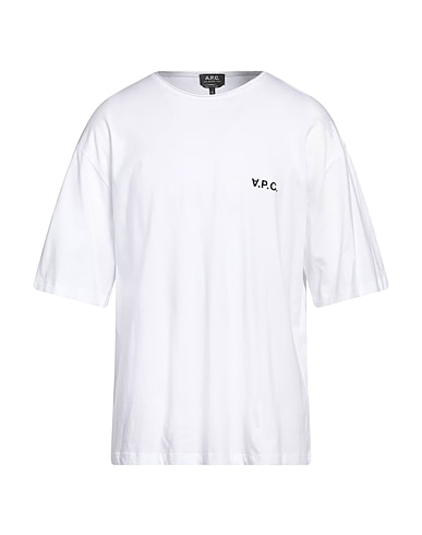 A.P.C. T-shirt Bianco 100% Cotone