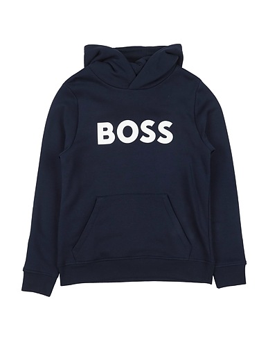 BOSS Hooded sweatshirt Midnight blue 87% Cotton, 13% Polyester, Elastane
