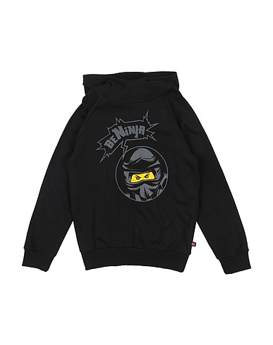 LEGO WEAR Hooded track jacket  Black 100% Cotton