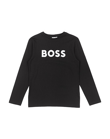 BOSS T-shirt Black 100% Cotton, Elastane