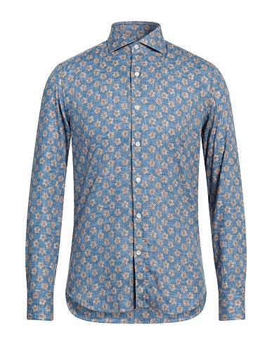 SONRISA Patterned shirt Pastel blue 100% Cotton