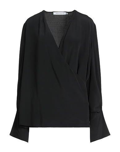SIMONA CORSELLINI Top Black 83% Acetate, 17% Silk