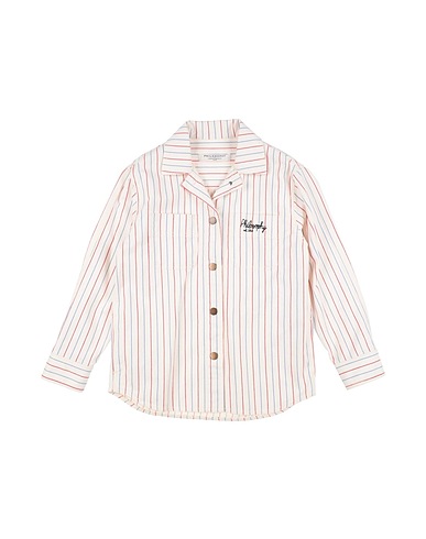 PHILOSOPHY di LORENZO SERAFINI Patterned shirts & blouses Ivory 100% Cotton