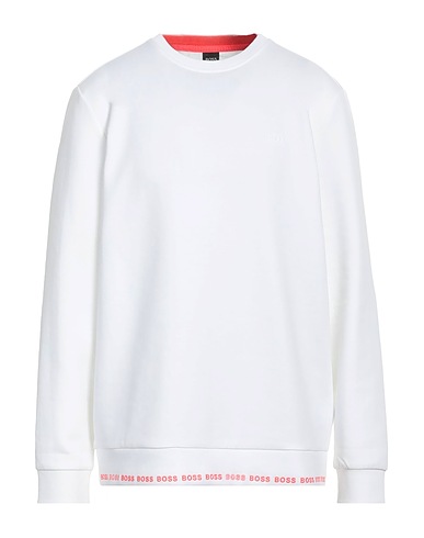 BOSS HUGO BOSS Sweatshirt White 47% Cotton, 46% Polyester, 7% Elastane