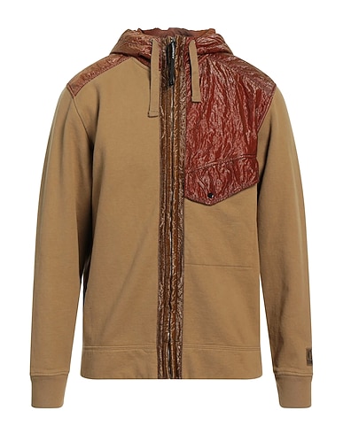 C.P. COMPANY Hooded track jacket 100% Cotton, Polyamide