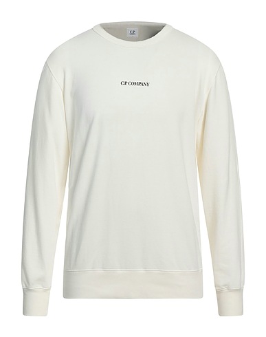 C.P. COMPANY Sweatshirt Ivory 100% Cotton
