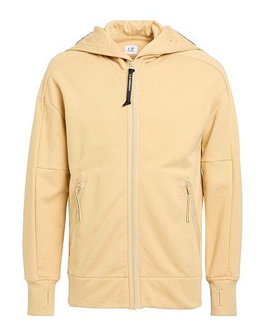 C.P. COMPANY Hooded track jacket  Sand 100% Cotton