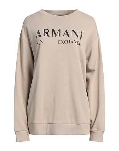 ARMANI EXCHANGE Felpa Beige 100% Cotone, Elastan