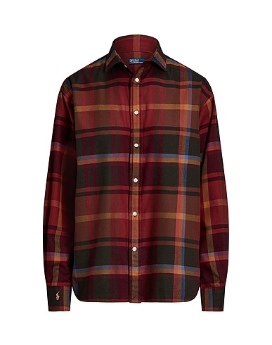 POLO RALPH LAUREN Checked shirt Burgundy 100% Cotton