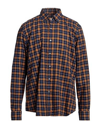 SPRING STREET Checked shirt Midnight blue 100% Cotton