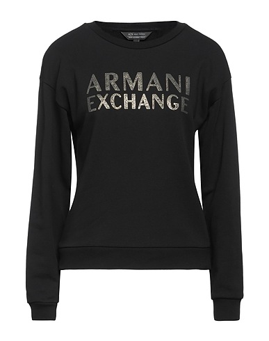 ARMANI EXCHANGE Sweatshirt Schwarz 100% Baumwolle, Elastan