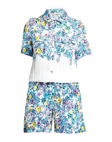 ANGELO MARANI Jumpsuits and Dungarees Turquoise 94% Viscose, 6% Elastane