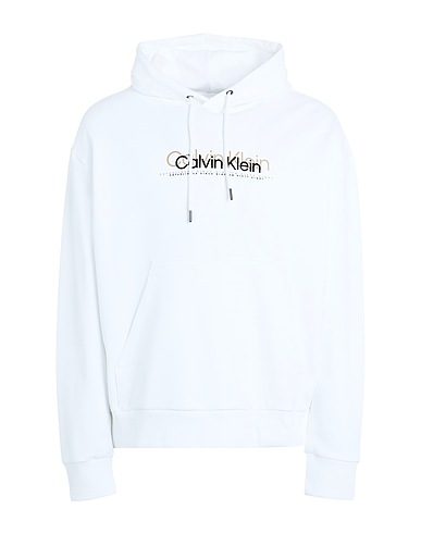 CALVIN KLEIN Felpa Bianco 100% Cotone