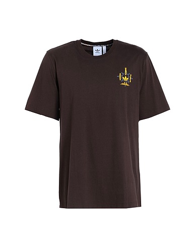 ADIDAS ORIGINALS T-shirt GRAPHIC TEE
 Dark brown 100% Cotton