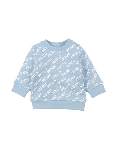 KENZO KIDS Sweatshirt Light blue 84% Cotton, 16% Polyester, Elastane