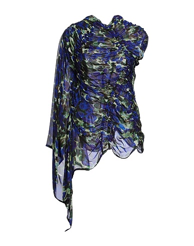 DRIES VAN NOTEN トップス ブライトブルー レーヨン 100%