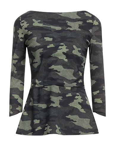 CHIARA BONI LA PETITE ROBE T-shirt Military green 72% Polyamide, 28% Elastane