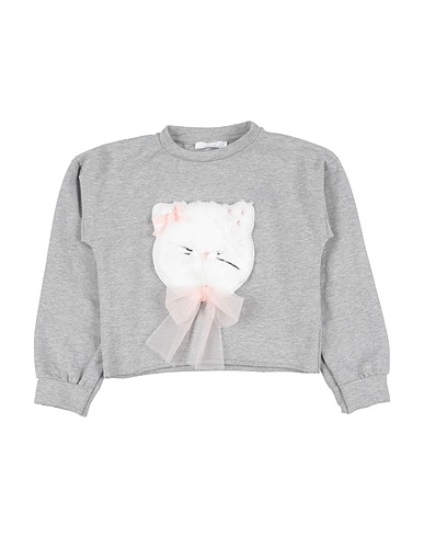 U+É Sweatshirt Grey 94% Cotton, 6% Elastane