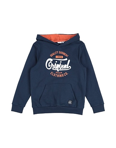 NAME IT® Hooded sweatshirt Midnight blue 80% Cotton, 20% Polyester