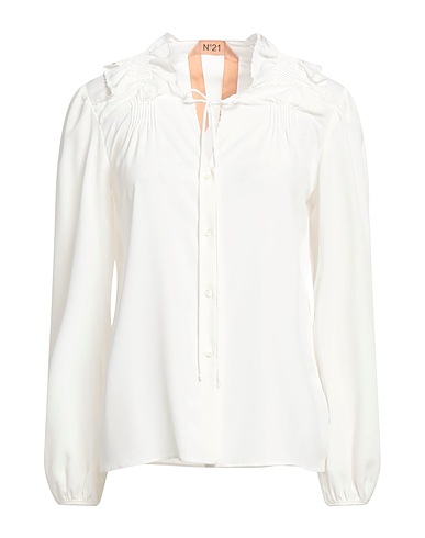 N°21 Shirts & blouses with bow White 69% Acetate, 31% Silk