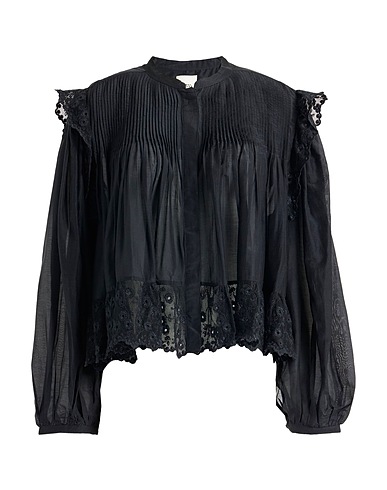 ISABEL MARANT Top Black 70% Cotton, 30% Silk