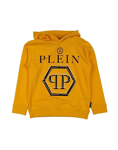 PHILIPP PLEIN Sweatshirt Yellow 95% Cotton, 5% Elastane