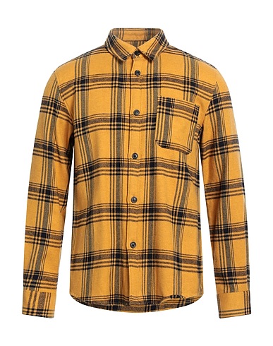 A.P.C. Camicia a quadri Senape 51% Cotone, 34% Lana, 12% Poliammide, 3% Altre Fibre