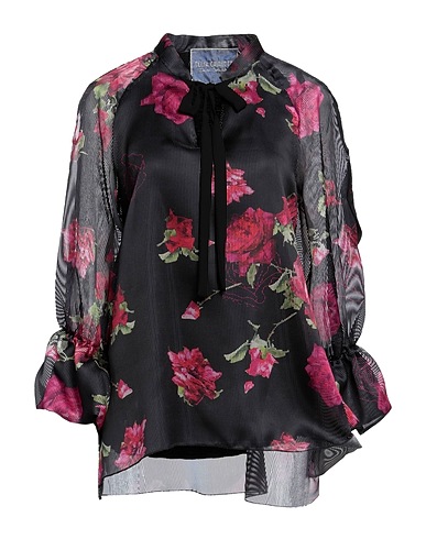 ELISA CAVALETTI by DANIELA DALLAVALLE Top Black 100% Polyester, Viscose, Elastane