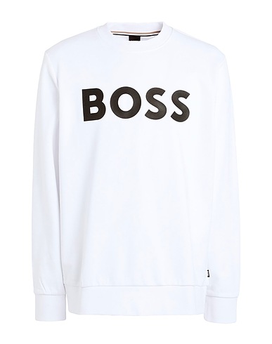 BOSS Sweatshirt White 100% Cotton