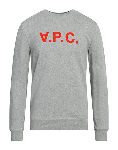 A.P.C. Sweatshirt Light grey 100% Cotton, Elastane