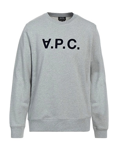 A.P.C. Sweatshirt Grey 100% Cotton, Elastane