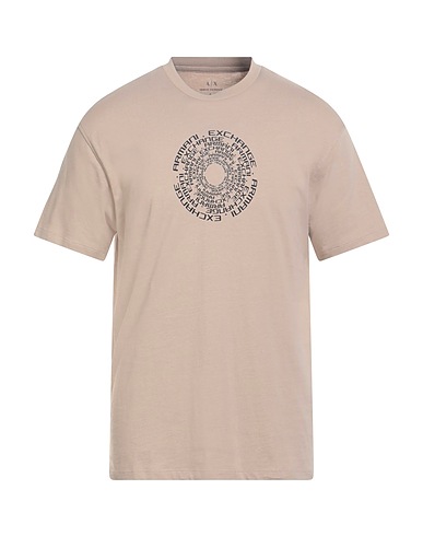 ARMANI EXCHANGE T-shirt Beige 100% Cotton