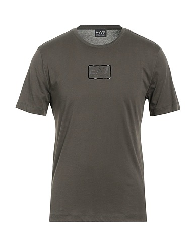 EA7 T-shirt Verde militare 100% Cotone