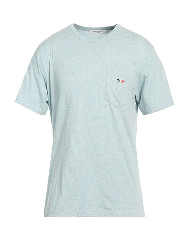 MAISON KITSUNÉ T-shirt Celeste 100% Cotone