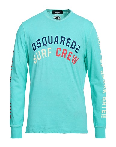 DSQUARED2 Ｔシャツ ターコイズブルー コットン 100%
