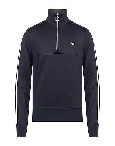 AMI ALEXANDRE MATTIUSSI Felpa Blu notte 60% Poliammide, 40% Cotone, Elastan