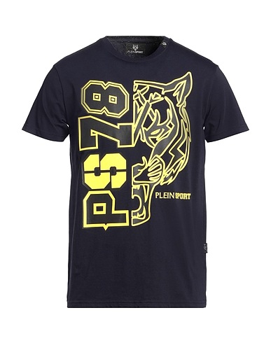 PLEIN SPORT T-shirt Midnight blue 95% Cotton, 5% Elastane
