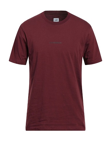 C.P. COMPANY T-shirt Burgundy 100% Cotton