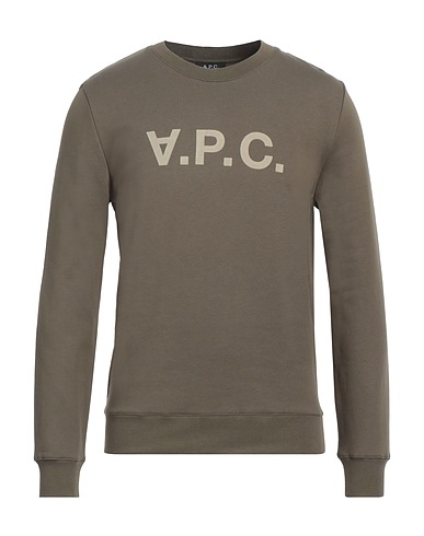 A.P.C. Sweatshirt Military green 100% Cotton, Elastane