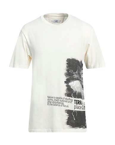 C.P. COMPANY T-shirt Ivory 100% Cotton