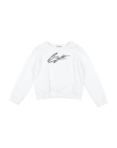 LIU •JO Sweatshirt Off white 95% Cotton, 5% Elastane