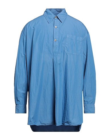 OUR LEGACY Solid colour shirt Light blue 69% Cotton, 31% Polyamide