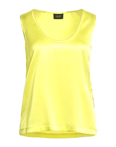 LIU •JO Top Yellow 95% Silk, 5% Elastane