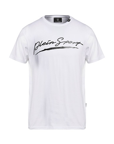 PLEIN SPORT T-shirt White 95% Cotton, 5% Elastane