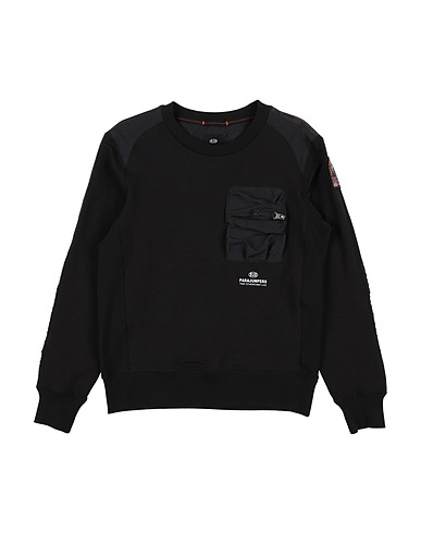 PARAJUMPERS Sweatshirt Black 95% Cotton, 5% Elastane, Polyester