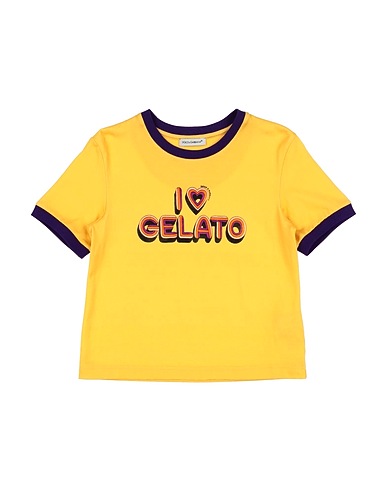 DOLCE&GABBANA T-shirt Yellow 100% Cotton