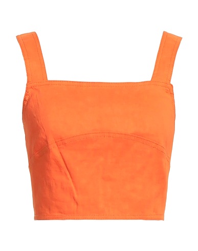 PINKO Top Orange 59% Linen, 38% Viscose, 3% Elastane