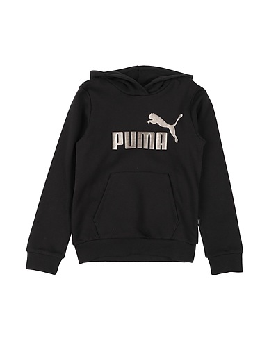 PUMA Hoodie ESS+ Logo Hoodie FL G
 Schwarz 68% Baumwolle, 32% Polyester, Elastan