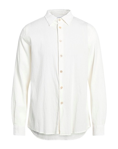 PS PAUL SMITH Solid colour shirt White 97% Cotton, 3% Elastane