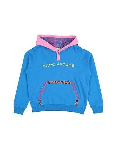 MARC JACOBS Hooded track jacket  Azure 100% Cotton, Elastane